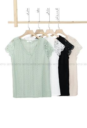 تاپ آستین گیپور کد1002171