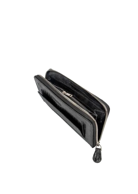 کیف پول چرم زنانه مدل آلسینا لیزارد