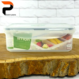 ظرف فریزری مستطیل 3 خانه لیمون