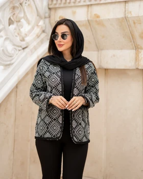 کت زنانه لینن سوزن دوزی گیس بافت