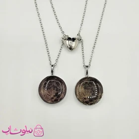 گردنبند ست دوتایی مدل ماه شبتاب کد 79