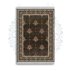 *جدید* فرشینه از جنس پارچه شانل مخمل ترک طرح فانتزی برند دفه کد 1395