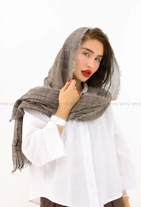 شال نخی لینن