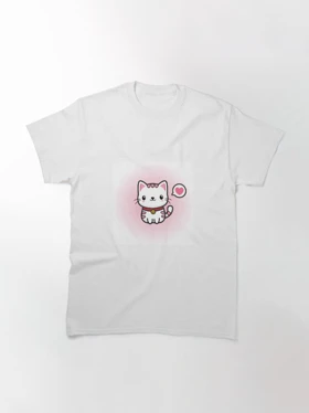 تیشرت Kitty طرح Cute Cat & Hello Kitty, Lovely Cat