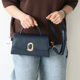 کیف زنانه مجلسی مدل مریان (سورمه ای)