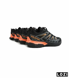 کفش کتانی مشکی طوسی نارنجی سالومون Salomon X ULTRA