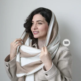 شال بافت پاییزی مدل یوکا (109)