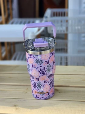 تراول ماگ 600 میل گل‌دار سیتارایوری _ SITARAYURI