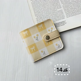 کیف پول جیبی دخترانه2 (کارت و اسکناس) چرم مصنوعی فانتزی 4 جای کارت ابعاد 1010