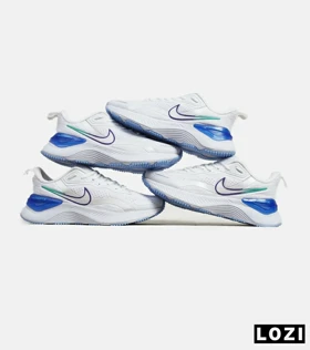 کفش کتانی مردانه و زنانه سفید آبی NIKE zoom X مدل 5897