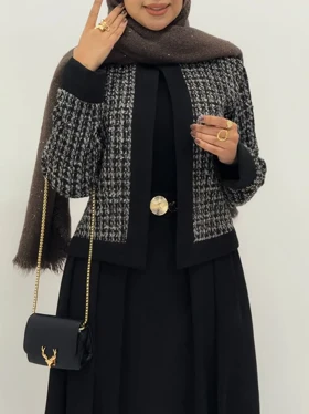 3805-کت و دامن شنل