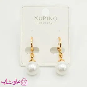 گوشواره آویز زنانه ژوپینگ مدل مرواریدی