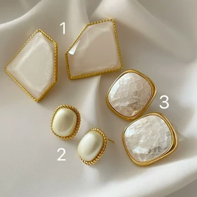 گوشواره های مروارید صدفی UBL