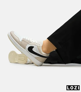 کفش کتانی مردانه سفید کرم نایک NIKE jordan 1