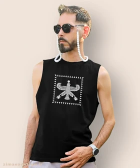 تاپ مردانه و زنانه اصیل ایرانی طرح درفش شهباز هخامنشیان