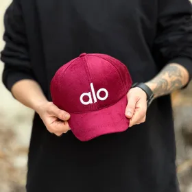 کلاه بیسبالی alo زرشکی مخمل