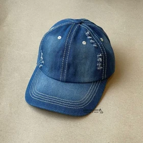 کلاه نقابدار جین زاپ‌دار
