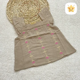 تاپ لینن دخترانه فوق العاده خنک و درجه یک مناسب 1 تا 10 سال