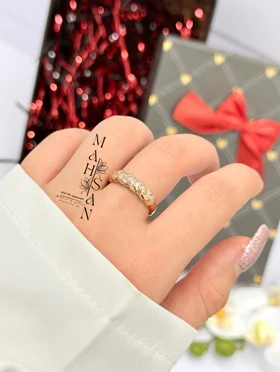 انگشتر زنانه طرح طلا ژوپینگ کد X7094 هدیه جذاب سایز6