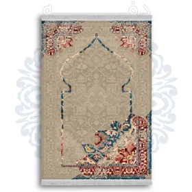 فرشینه از جنس پارچه هازان مخمل ترک طرح سجاده برند دفه کد DSJ 44