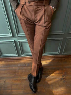 شلوار ساسون دوقلو قهوه ای p171