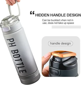 قمقمه مدل PH.BOTTLE در رنگ بندی متنوع کد 138 (شفاف)