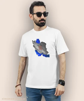 تیشرت مردانه و زنانه اصیل ایرانی طرح نقشه ایران