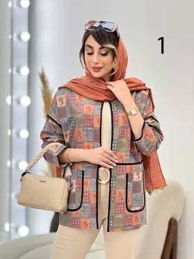 مانتو نوار دوزی برش‌دار