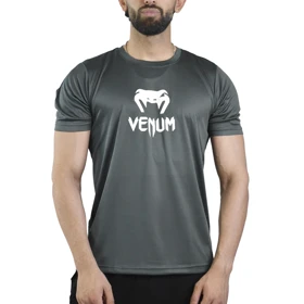 تیشرت اسپرت ونوم مدل HS-1157 طوسی تیره