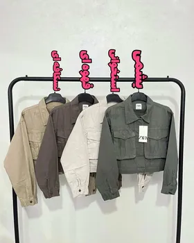 کت کتان وارداتی زارا ZARA ترک قد 45 رنگبندی