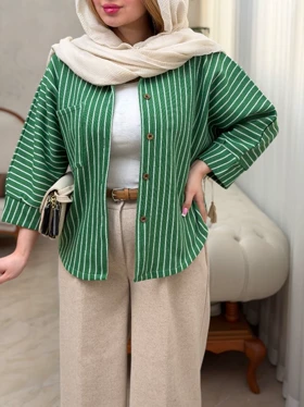 شومیز بافت راه راه 3521