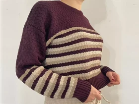 بافت زنانه راه راه رندا (Renda)