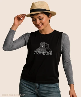 تاپ مردانه و زنانه اصیل ایرانی طرح پاسارگاد کد 1016