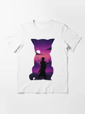 تیشرت انیمه Gintama گینتاما Gintoki Silhouette
