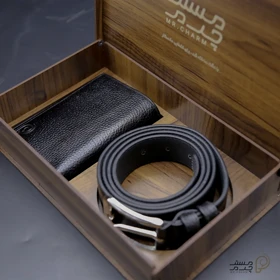 ست کیف پول و کمربند چرم mrc1318-40
