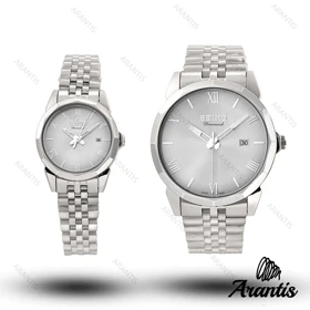 ساعت ست سیکو Diamond فول سیلور s-10187