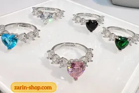 انگشتر جواهری زنانه نگینی