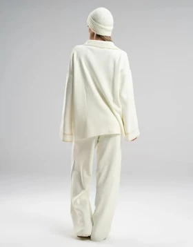 بلوز شلوار بافت یقه هفت