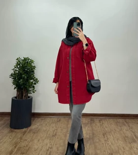 کت جین بلند رنگی سبا(ایراد دار)