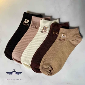 جوراب مچی کبریتی نود گلدوزی تدی