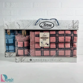 حوله ست استخری و دستی ویتوریا رنگ کالباسی