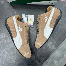 کفش پوما اسپید کت قهوه ای سفید Puma Speedcat Brown White