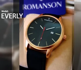 ساعت مچی romanson مدل Everly(بند مشکی)