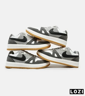کفش کتانی مردانه طوسی سفید مشکی نایک NIKE SB