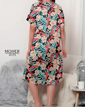 پیراهن راحتی زنانه سایز بزرگ گل‌دار