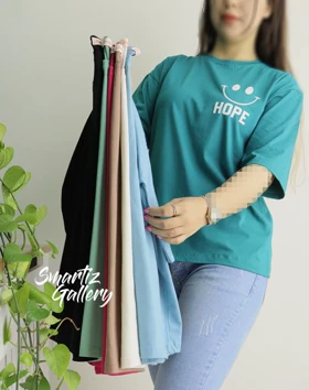 تیشرت باکسی لبخند