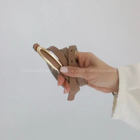 کمربند چرمی مات زنانه مدلbelt7024