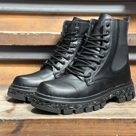 بوت مردانه LV بغل کش زیپ‌دار