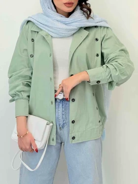 کت ژیله پرچ دار