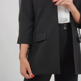 کت استین پاکتی کرپ ژاپن